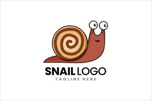 Flat modern simple Cookies bakery biscuit snail logo template icon symbol design illustration vector