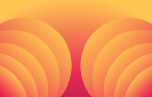 Circles geometry gradient background with yellow and orange color combination. Presentation background design. Suitable for presentation, poster, wallpaper, personal website, UI and UX experiences vector