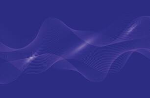 Abstract Waving Line Particle Technology Background vector