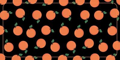 tropical antecedentes con naranja Fruta iconos diseño para bandera, póster, saludo tarjeta, social medios de comunicación. vector