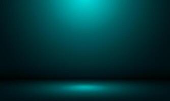 Abstract soft gradient green light with empty studio room for you design background vector