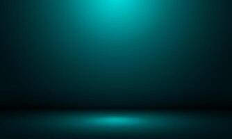 Abstract soft gradient green light with empty studio room for you design background vector
