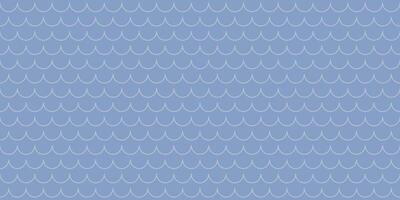 Seamless abstract wave pattern in blue tones. Background with light lines. monochrome linear retro sea waves ornament. vector