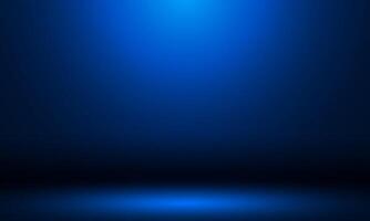 smooth dark blue light studio room with copy space for you design background vector