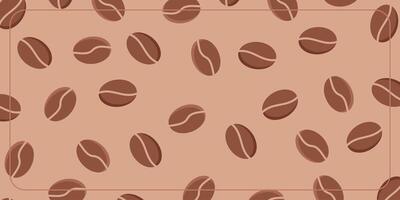 coffee beans seamless pattern background. template design for banner, poster, brochure, social media. vector