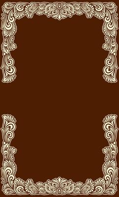 Ornament floral design element for frame, border, and wedding with vintage style