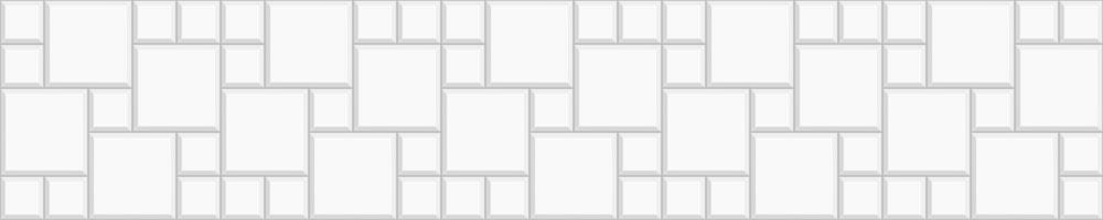 White multi pinwheel tile horizontal background. Bathroom, shower or toilet floor decoration. Sidewalk texture. Kitchen backsplash mosaic surface. Stone or ceramic brick wall vector