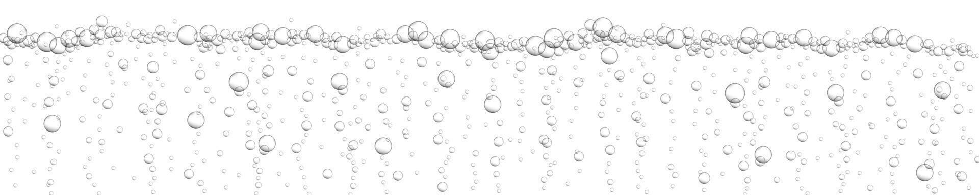 Unerwater bubbles background. Fizzy drink, carbonated water, seltzer, beer, soda, champagne or sparkling wine texture. Oxygen stream in ocean, sea or aquarium