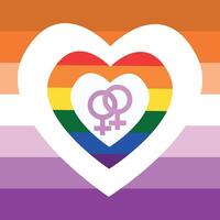 póster lgbt bandera corazón con símbolo de hombre género. antecedentes es gay hombre bandera. concepto mes orgullo, amor vector