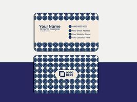 Corporate business card design tempate vector