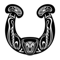 Horseshoe icon. Luck symbol. illustration vector
