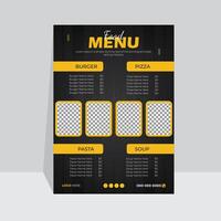 Creative and modern background food menu, For your restaurant vector