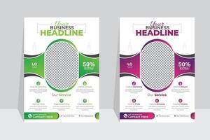 For your business corporate stylish and minimalist flyer design template, Editable layout vector