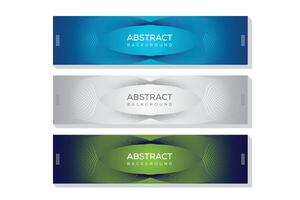 Social media network profile image in editable design, Three colorful layout vector