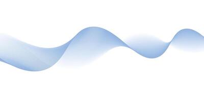 Abstract background with blue wavy and curvy lines Isolated on transparent background vector