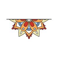 Bohemian Mandala Element Frame Design vector