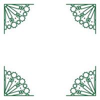 Arab American heritage month mosaic design element frame vector