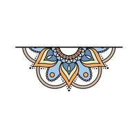 Bohemian Mandala Element Frame Design vector