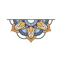 Bohemian Mandala Element Frame Design vector