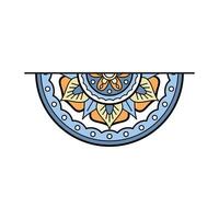 Bohemian Mandala Element Frame Design vector