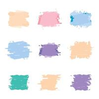 square grunge paint design element vector