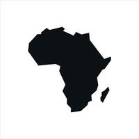 África resumen mapas logo modelo icono vector