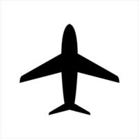 avión icono diseño aislado en blanco antecedentes vector