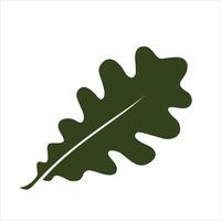 oak leaf flat style icon design isolated on white background. vector