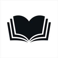 Book icon logo template on white background. vector