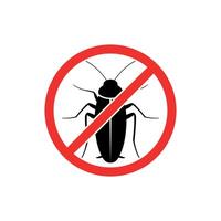 pest control Cockroach icon logo template. vector