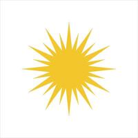 sun icon design template vector