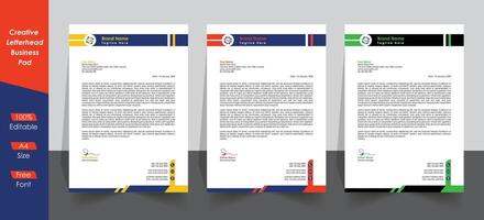 Modern business and corporate letterhead design template vector