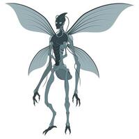 Alien Humanoid Insect vector