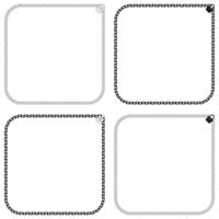 Photo frame with chain and padlock vector