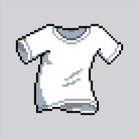 Pixel art illustration T-Shirt. Pixelated TShirt. T-Shirt Fashion pixelated for the pixel art game and icon for website and game. old school retro. vector
