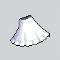 Pixel art illustration Skirt. Pixelated Skirt. Skirt Fashion pixelated for the pixel art game and icon for website and game. old school retro. vector