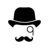 Gentleman icon isolated on white background. vector