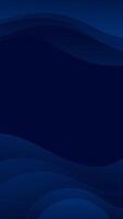 Elegant Dark Blue Wave Background. Achieve an elegant look with a vertical arrangement of gradient waves in deep shades of blue. Suitable for websites, flyers, posters, and social media vector