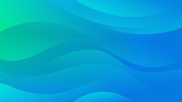 Modern abstract gradient wave background with multiple colorful waves. Gradation from green to blue. Perfect for website backgrounds, social media, advertising, presentations vector