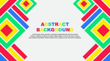 Abstract Background Design Template. Abstract Banner Wallpaper Illustration. Colorful Rainbow vector