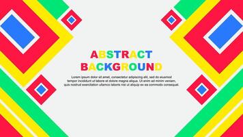 Abstract Background Design Template. Abstract Banner Wallpaper Illustration. Colorful Rainbow Cartoon vector