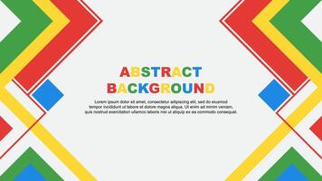 Abstract Colorful Background Design Template. Abstract Banner Wallpaper Illustration. Colorful Rainbow Banner vector
