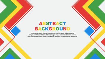 Abstract Colorful Background Design Template. Abstract Banner Wallpaper Illustration. Colorful Rainbow Banner vector