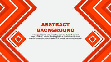 Abstract Background Design Template. Abstract Banner Wallpaper Illustration. Deep Orange Design vector