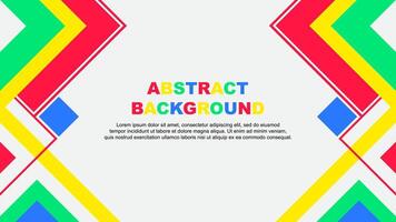 Abstract Background Design Template. Abstract Banner Wallpaper Illustration. Colorful Rainbow Banner vector