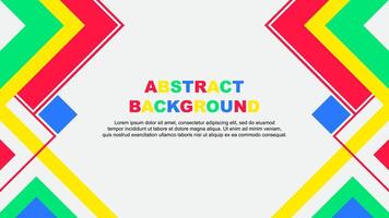 Abstract Background Design Template. Abstract Banner Wallpaper Illustration. Colorful Rainbow Banner vector