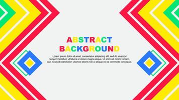 Abstract Background Design Template. Abstract Banner Wallpaper Illustration. Colorful Rainbow Design vector