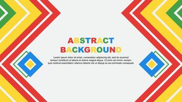 Abstract Colorful Background Design Template. Abstract Banner Wallpaper Illustration. Colorful Rainbow Design vector