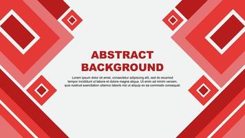Abstract Red Background Design Template. Abstract Banner Wallpaper Illustration. Abstract Red Cartoon vector