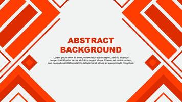 Abstract Background Design Template. Abstract Banner Wallpaper Illustration. Deep Orange Flag vector